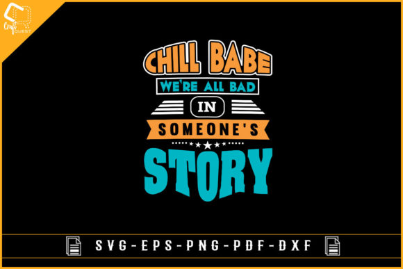 Chill Babe Design for Embroidery
