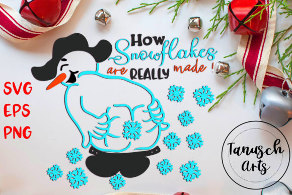 Christmas Cowboy Snowman SVG Graphics for Crafts