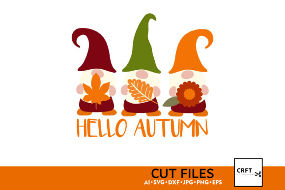 Fall Gnomes Graphics for Crafts