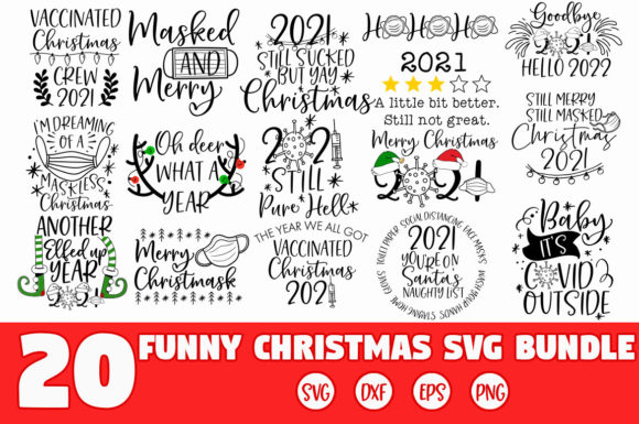 Fun Christmas Pandemic Graphics for Local Crafts