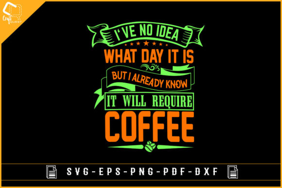 Fun Coffee Graphic for Crafts