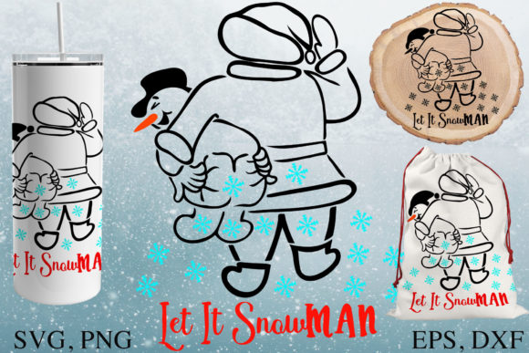 Let It Snowman SVG