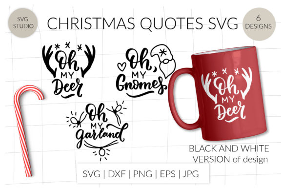 Oh My Garland Svg. Oh My Deer Svg. Graphics for Crafts